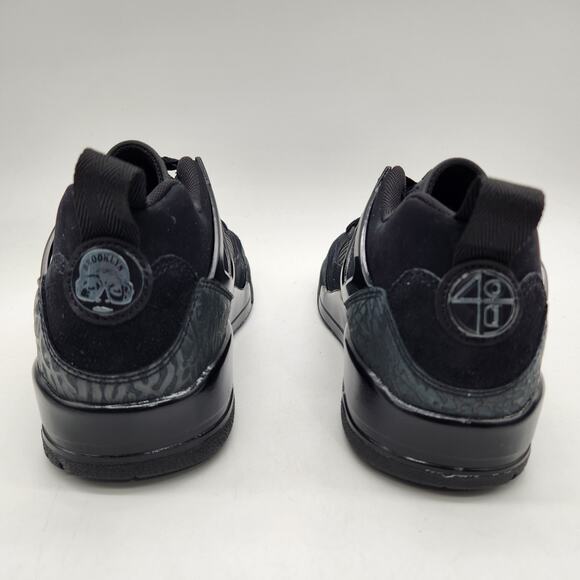 Mens Size 10.5 Air Jordan Spizike Low Black Cat Triple Black Sneakers FQ1759 001 main image 4